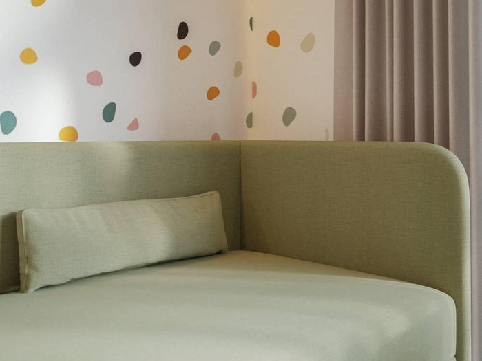 NADUVI Collection Jeugdbed Cambrils chenille rechts 90 x 200 cm met