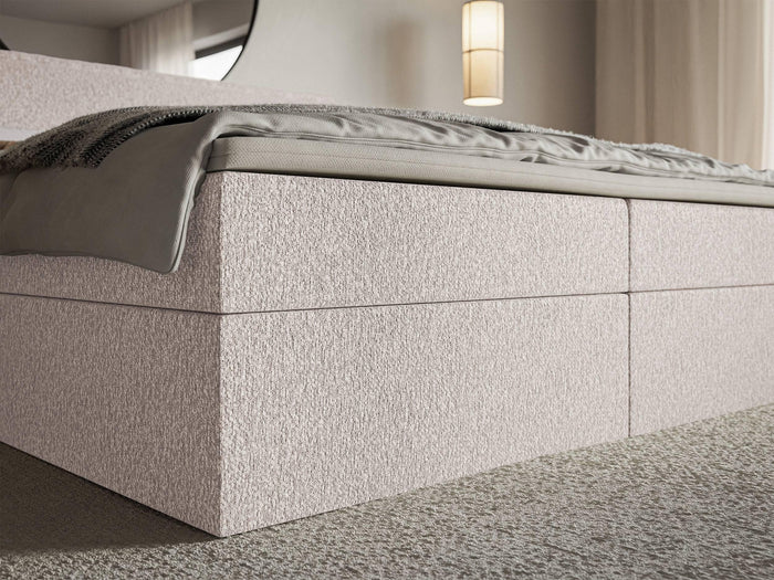NADUVI Collection Boxspring Esmay chenille met opbergruimte en topper