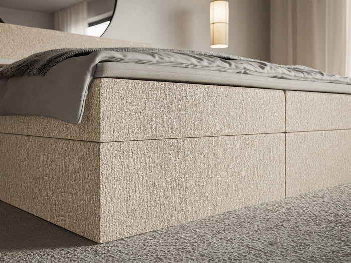 NADUVI Collection Boxspring Esmay chenille met opbergruimte en topper