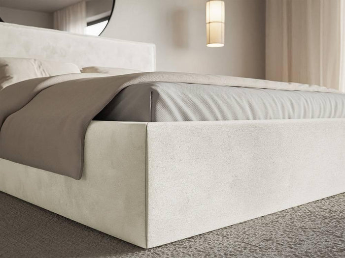 NADUVI Collection Bedframe Esmay velvet 140 x 200 cm