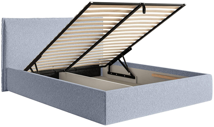 NADUVI Collection Bedframe Esmay chenille met opbergruimte 140 x 200