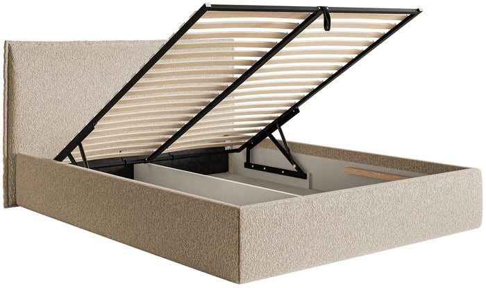 NADUVI Collection Bedframe Esmay chenille met opbergruimte 160 x 200