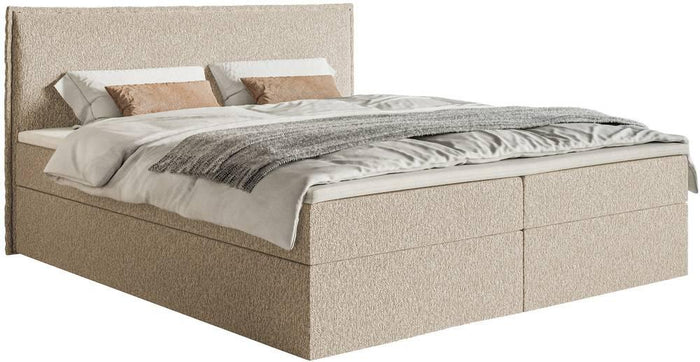 NADUVI Collection Boxspring Esmay chenille met opbergruimte en topper