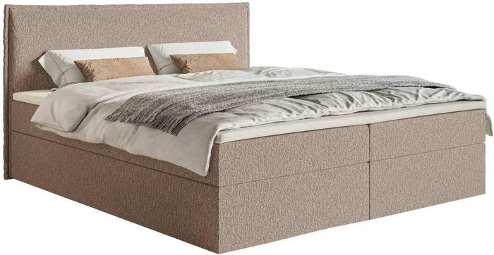 NADUVI Collection Boxspring Esmay chenille met opbergruimte en topper