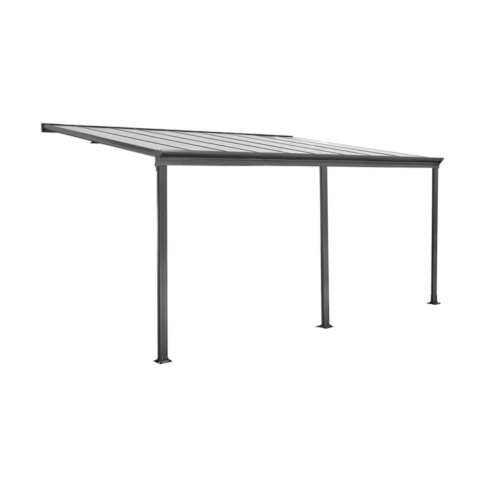 sweeek - Aanleun aluminium pergola 3x5m met goot