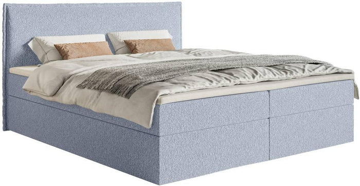 NADUVI Collection Boxspring Esmay chenille met opbergruimte en topper
