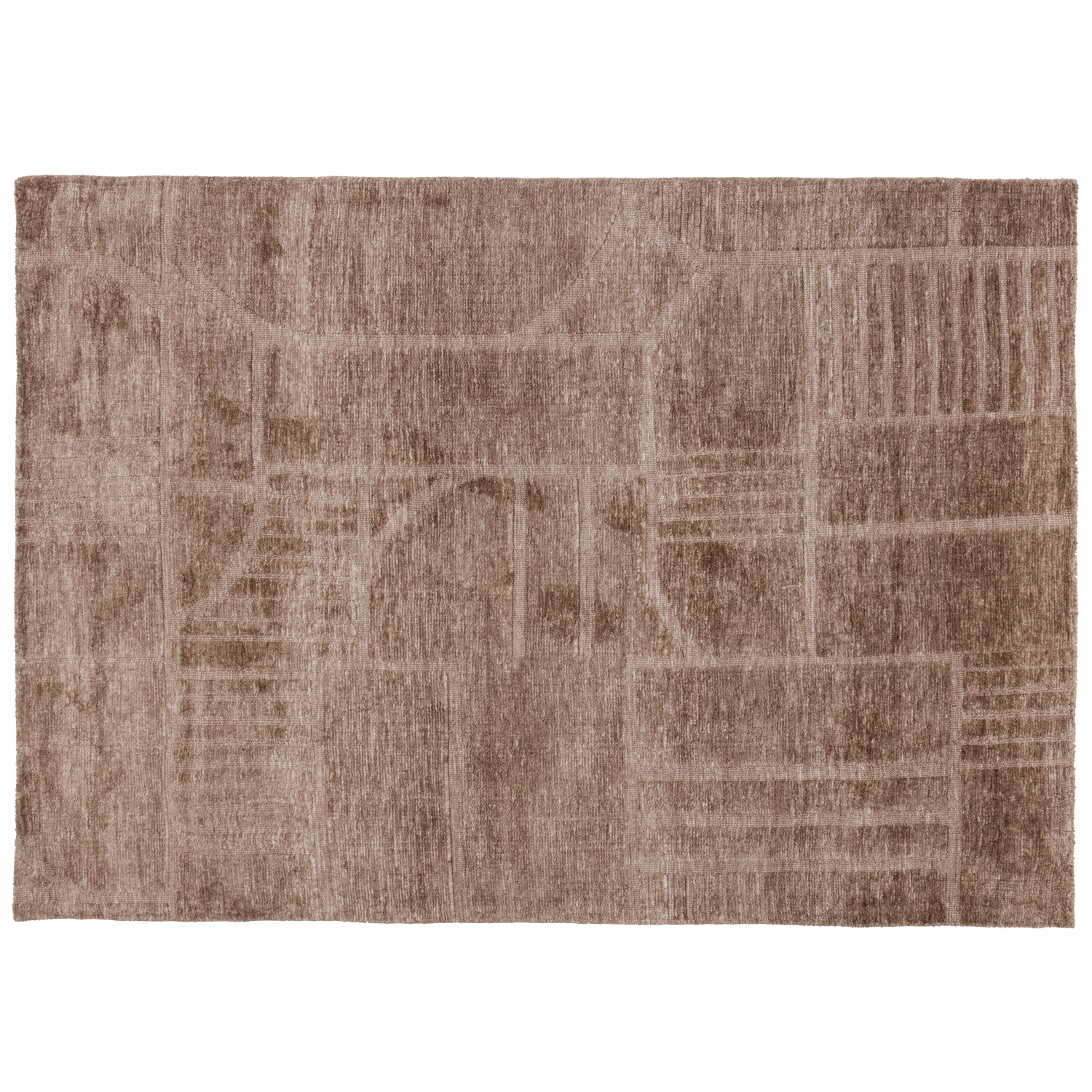 WOOOD Lovi Vloerkleed - Wol - Taupe 170x240 cm