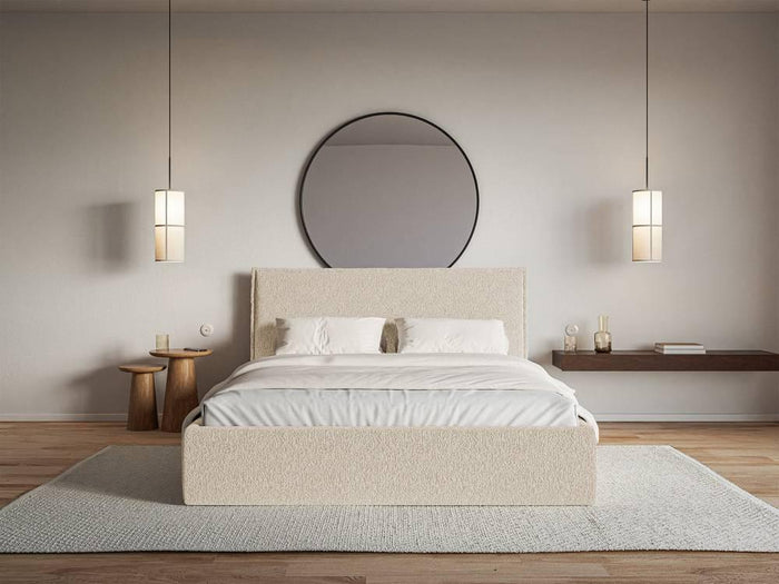 NADUVI Collection Bedframe Esmay chenille 180 x 200 cm