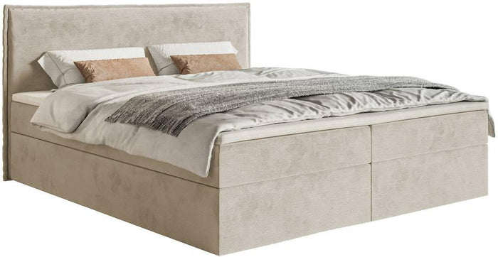 NADUVI Collection Boxspring Esmay velvet met opbergruimte en topper