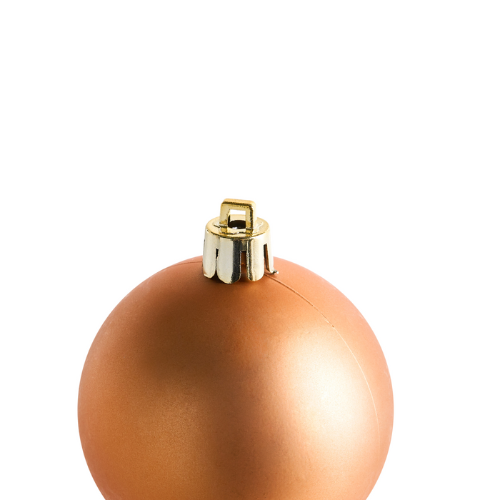 Beliani-LOVATNET-Set van 60 kerstballen-Koper-Synthetisch materiaal