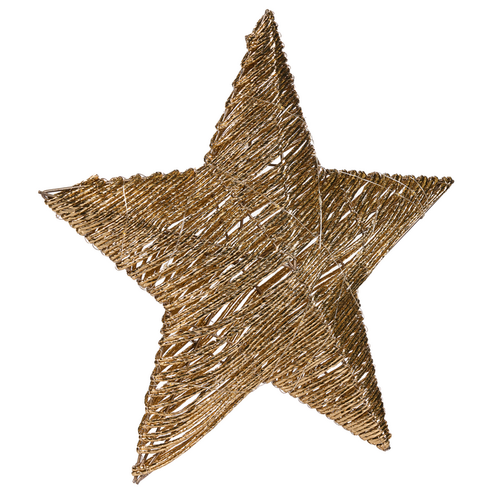 Beliani - HAMPEN - LED-decoratie set van 2 - Goud - Metaal