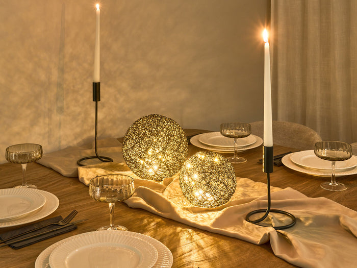 Beliani - BOLMEN - LED kerstdecoratie - Zwart - Papier