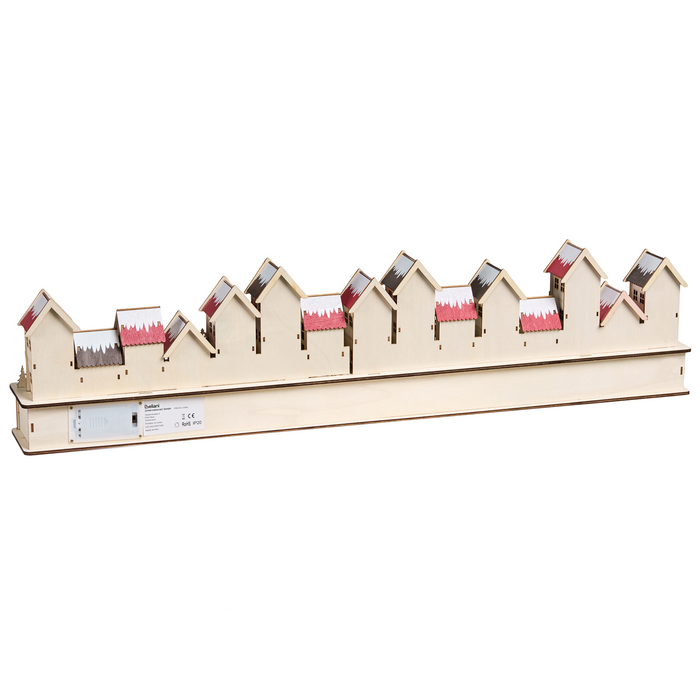 Beliani - ASPERN - LED kerstdecoratie - Rood - Multiplex