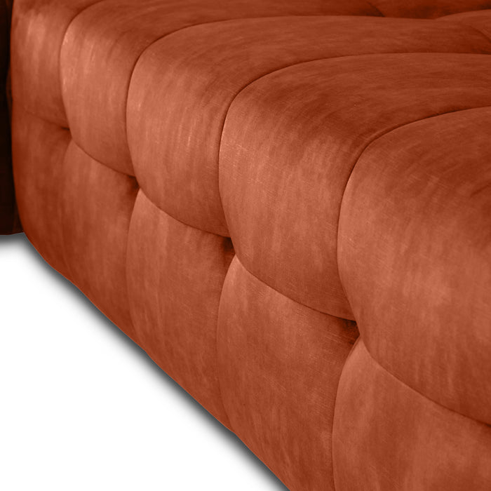 by fonQ Wies 4,5-zits Hoekbank Links - Fluweel - Terra