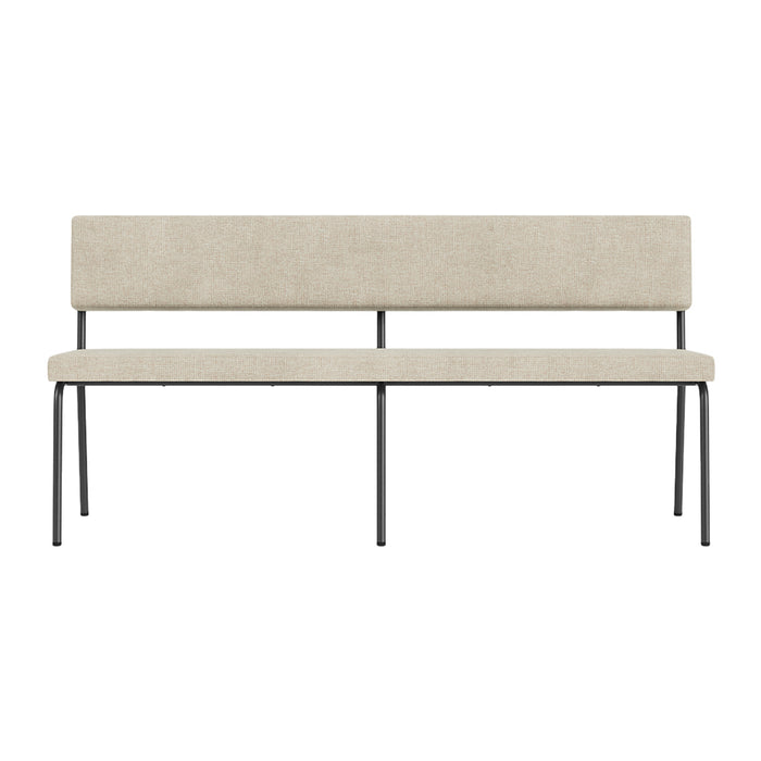 FÉST Monday 2-zits Eetkamerbank - Soil - Natural / Black