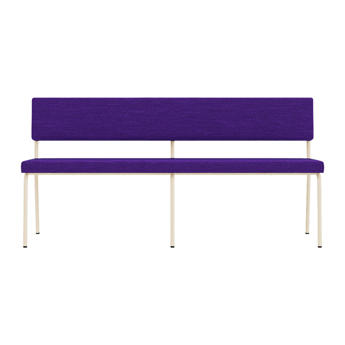 FÉST Monday 2-zits Eetkamerbank - Steelcut Quartet - Purple / Sand