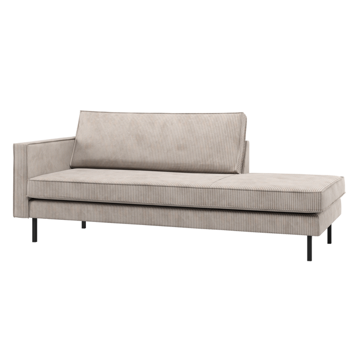 WOOOD Rodeo Daybed Links - Ribstof - Ecru - 85x203x86
