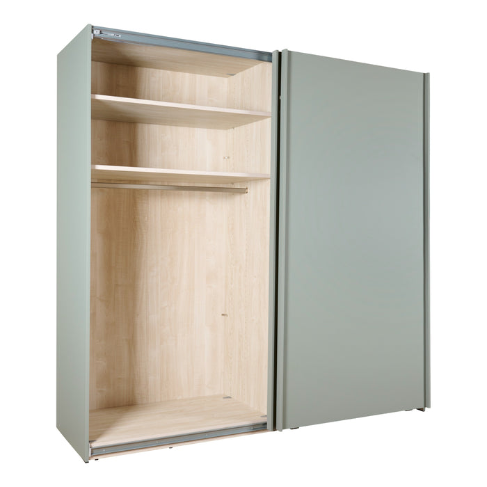 Kledingkast Menta - Groen - Spaanplaat