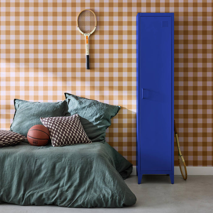 sweeek - Industriële metalen kast 4 vakken 1 deur