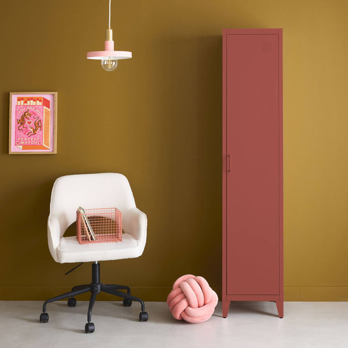 sweeek - Industriële metalen kast 4 vakken 1 deur