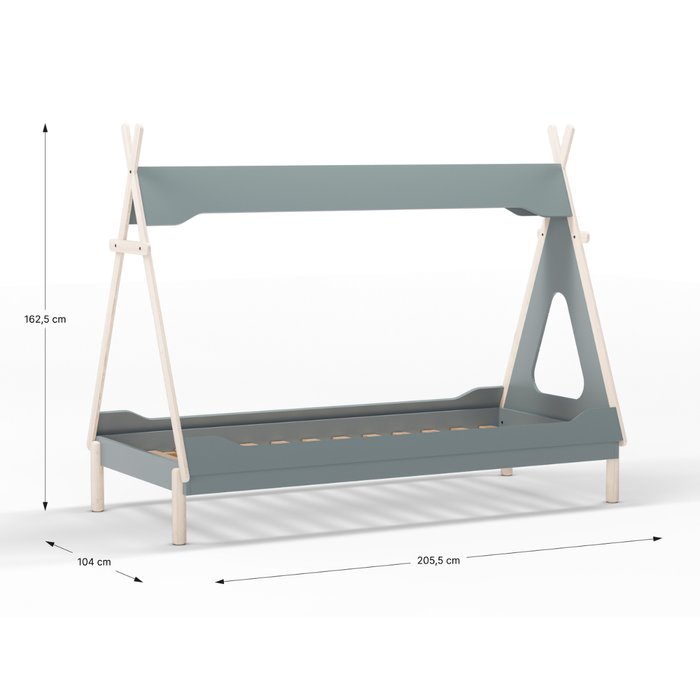 Calicosy - LOU-bed - B205,6 cm - Wit