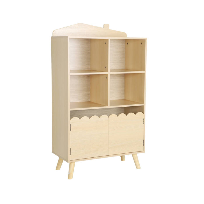 sweeek - Kinderboekenkast met 2 deuren en 4 planken