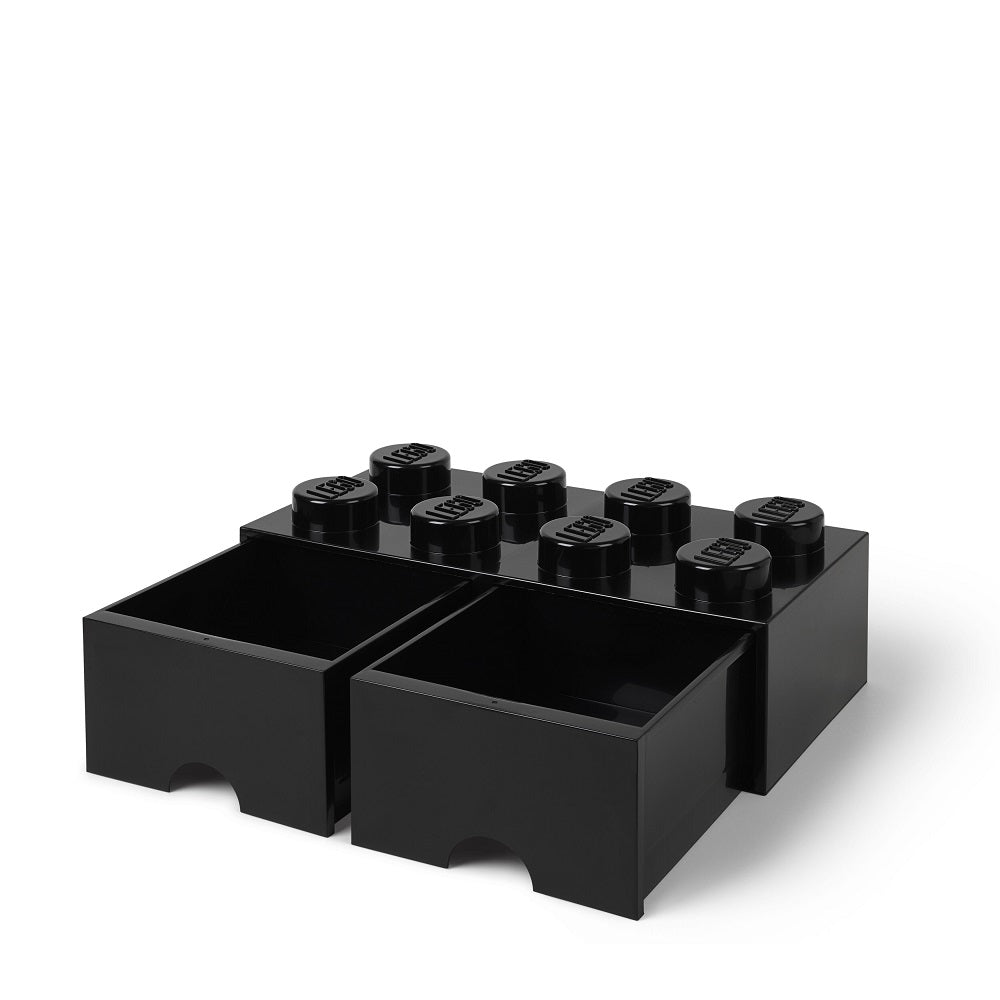 Opberglade Brick 8, Zwart - LEGO