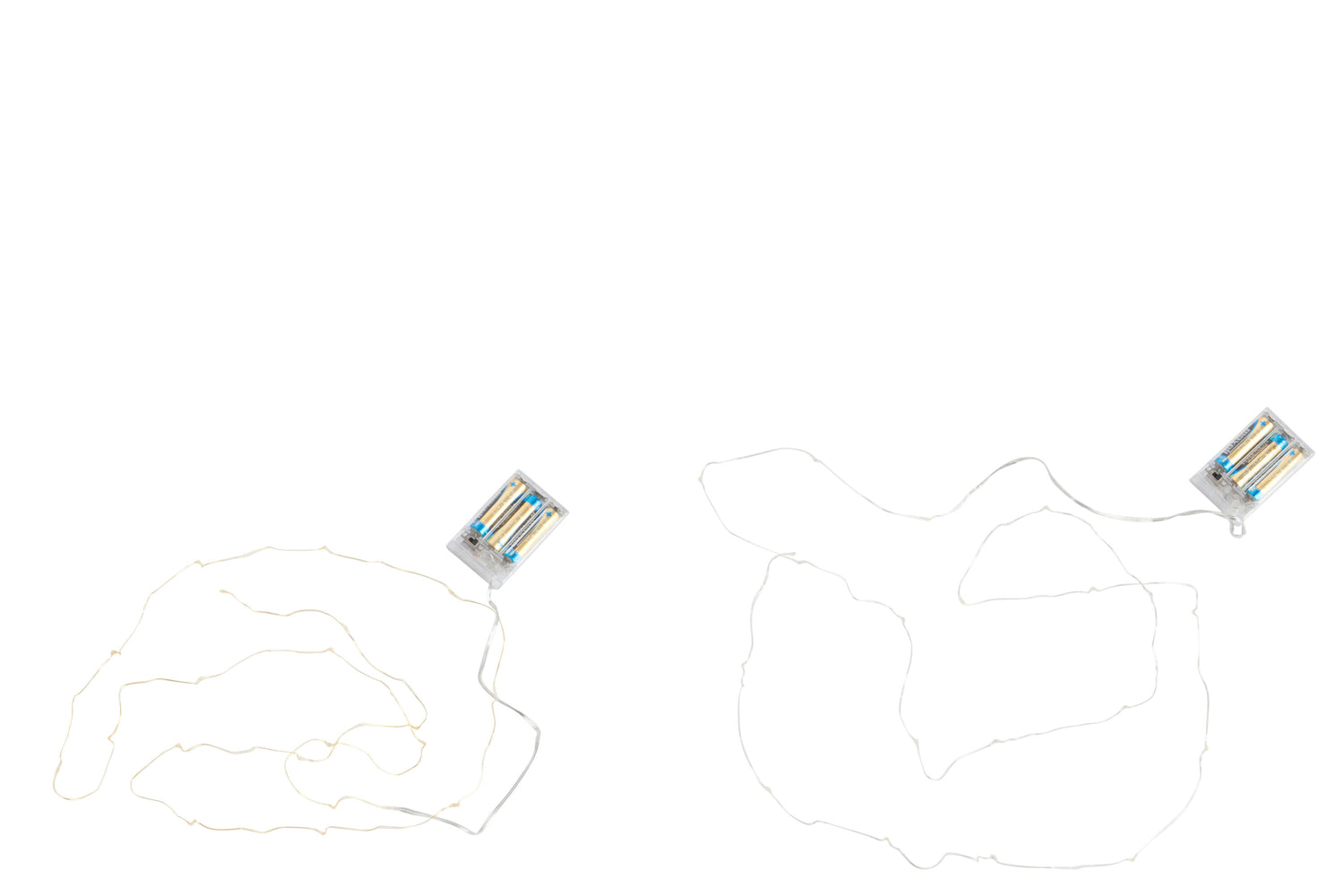 J-Line slinger Draad 20l - goud|zilver - warm wit - 2 stuks