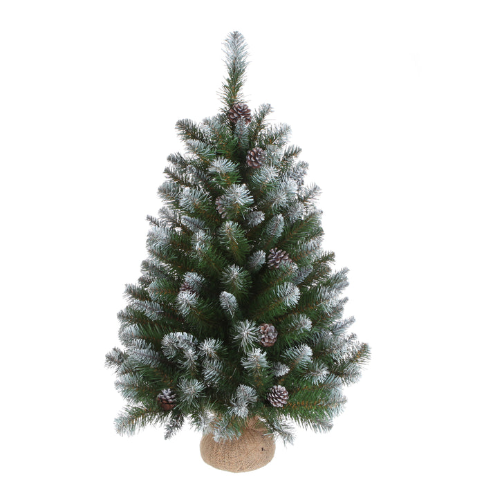 Triumph Tree Empress Kunstkerstboom in Jute - H90 cm - Frosted Green