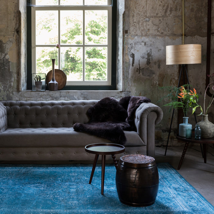 Dutchbone Rugged Vloerkleed 200 x 300 cm - Blauw