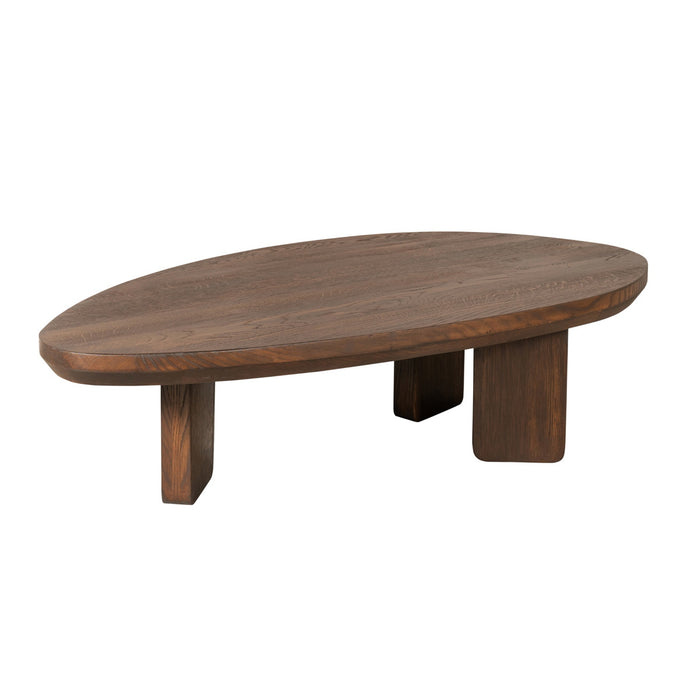 StarFurn - Salontafel Driehoekig Bruin Hout - 130x70x35cm - Zillah