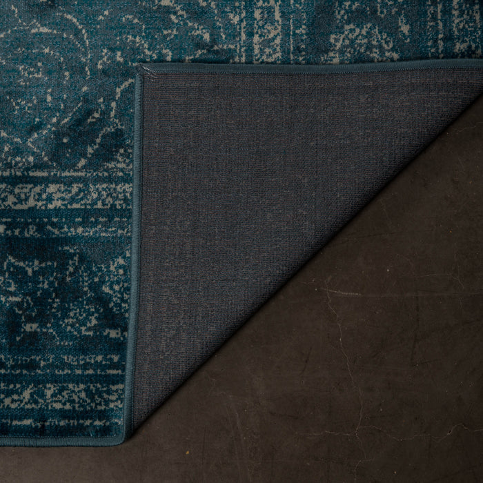 Dutchbone Rugged Vloerkleed 200 x 300 cm - Blauw