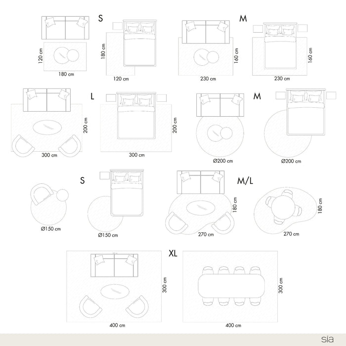 Off-white viscose rechthoekig tapijt 160x230cm