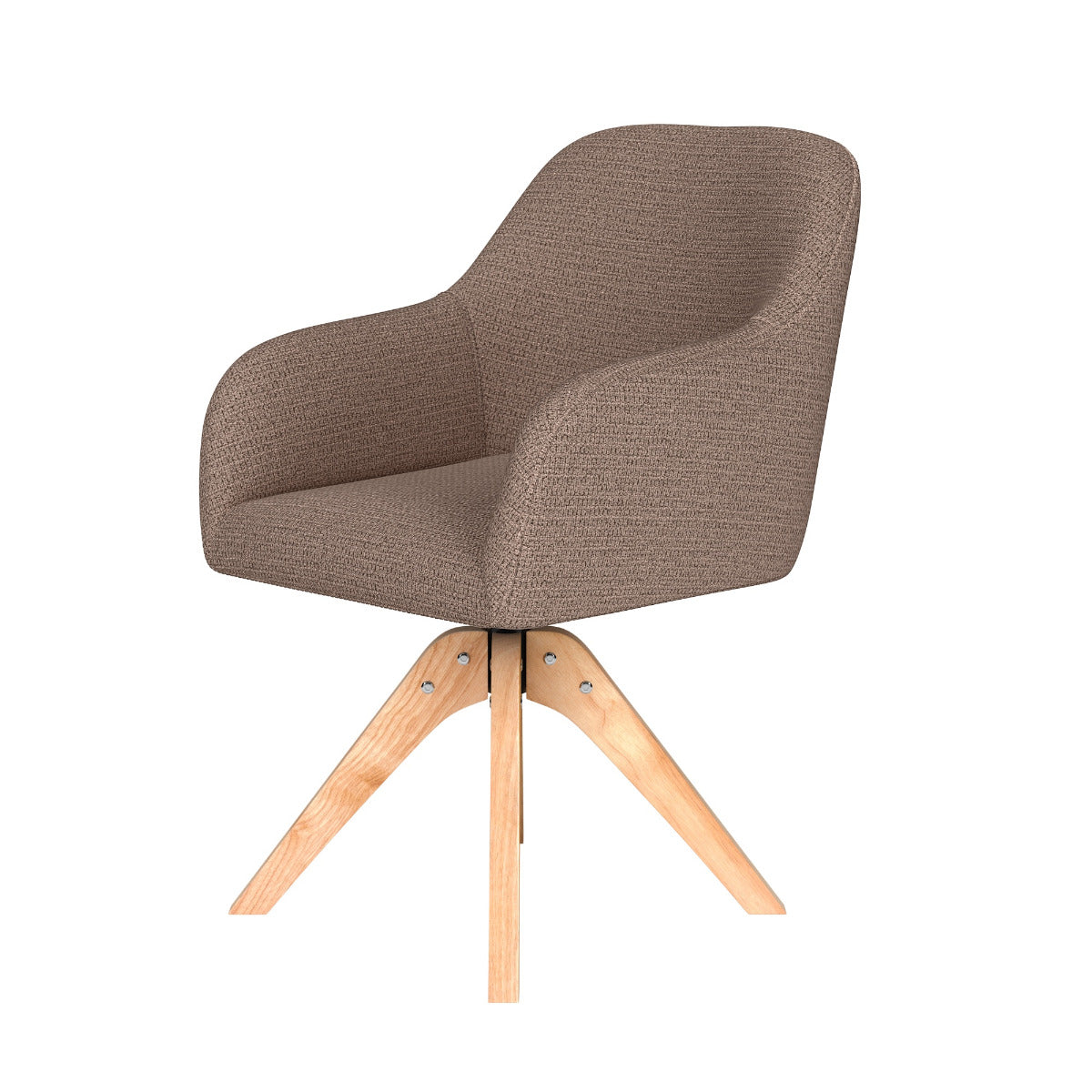 Puur Joanne draaistoel hout - taupe