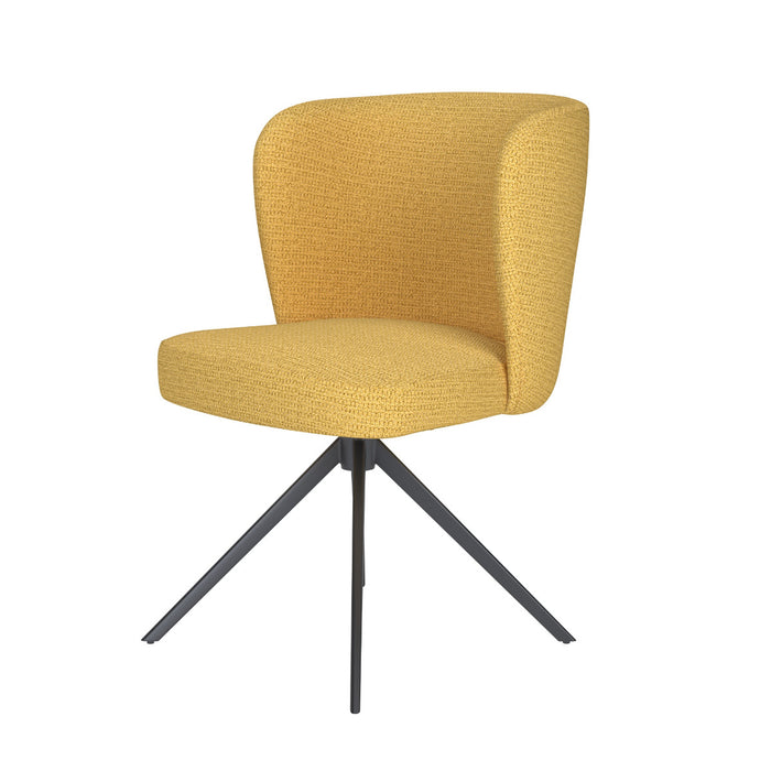 Puur Jude draaistoel metaal - okergeel