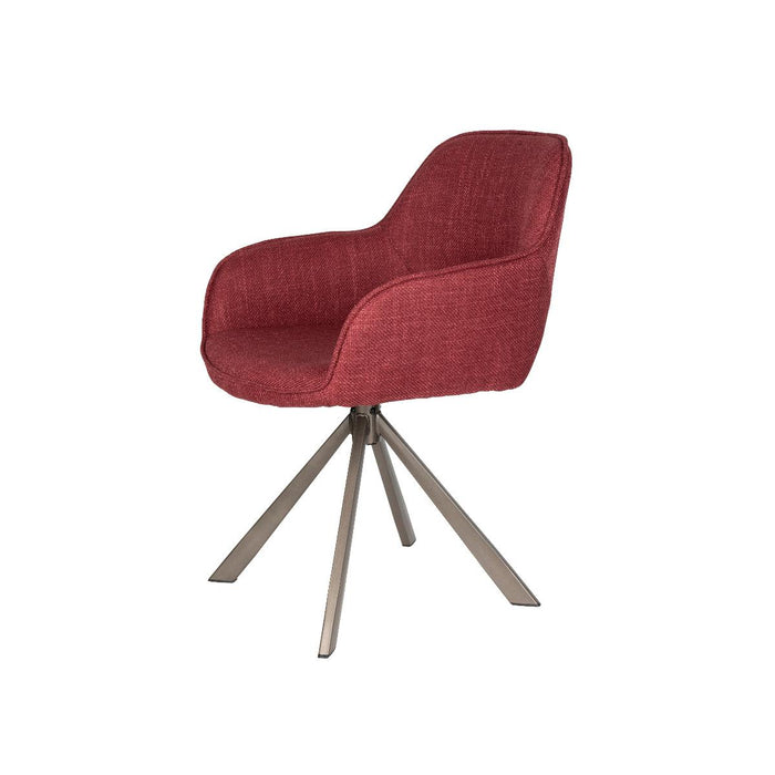 Puur Cindy draaistoel brons - rood