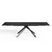 8-10 persoons uittrekbare tafel van zwart marmer, 180cm