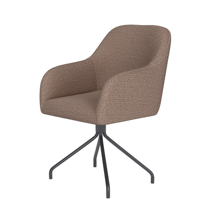 Puur Joanne draaistoel metaal spider - taupe