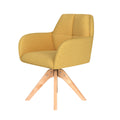 Puur Dannie draaistoel hout - okergeel