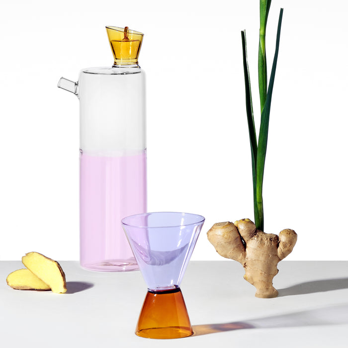 Ichendorf Milano Travasi Waterglas - Amber / Lila