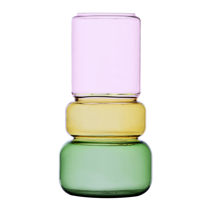 Ichendorf Milano Revolve Vaas H 25 cm - Roze / Amber / Groen