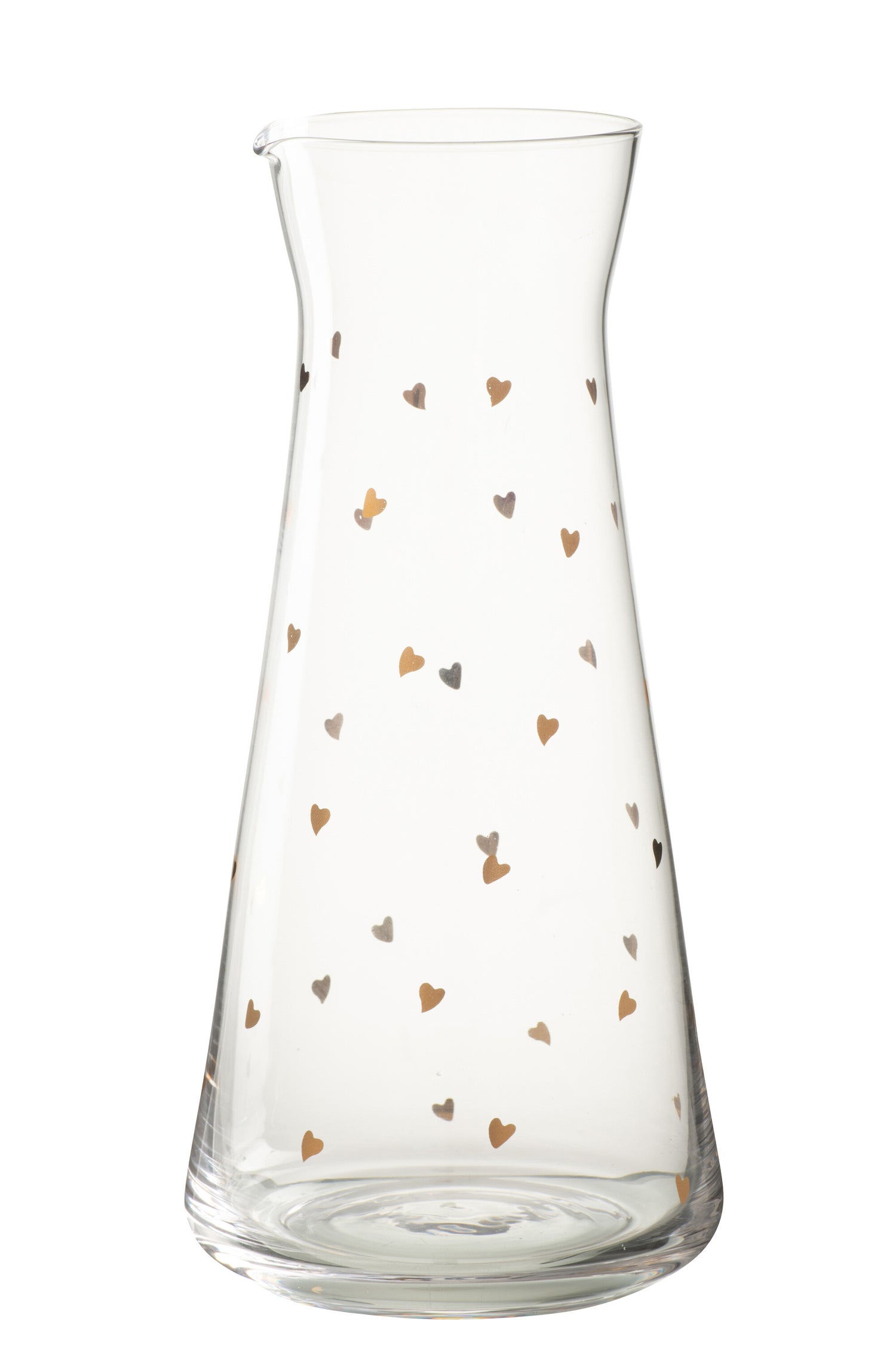 J-Line karaf Hart - glas - transparant|goud