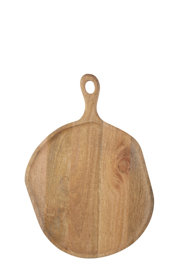 J-Line snijplank Rond - hout - naturel - large