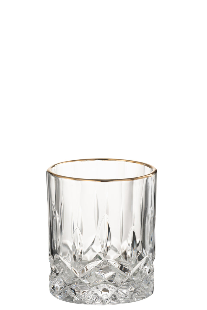 J-Line glas Franco - goud|transparant