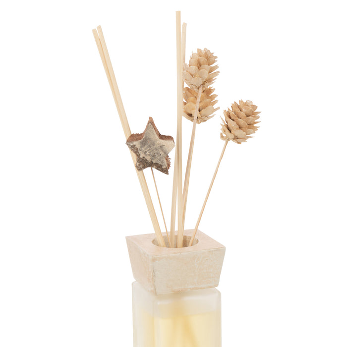 J-Line geurverspreider Kaneel Droogbloem - riet - goud