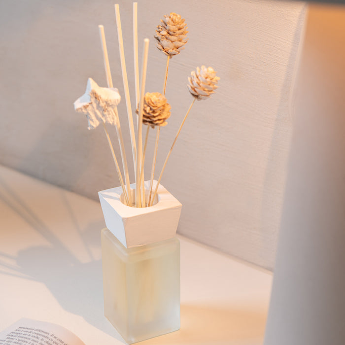 J-Line geurverspreider Kaneel Droogbloem - riet - goud