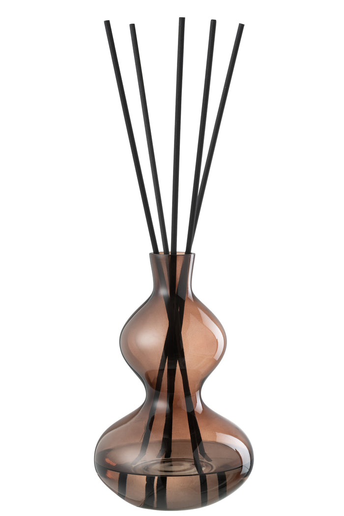 J-Line geurolie Li-ly land - glas - bruin - large