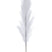 J-Line decoratie tak Plumeau - kunststof - wit - large