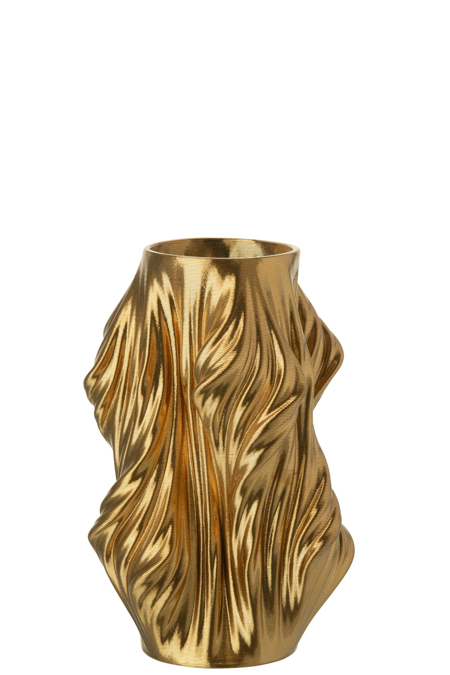 J-Line vaas 3D Print Onregelmatig - porselein - goud - small