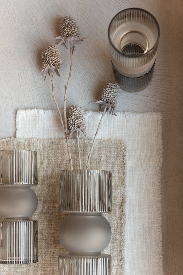 J-Line decoratie tak Marigold Stengel Lang - kunststof - bru